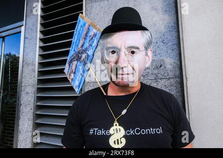 London, Großbritannien. September 2023. Tausende nehmen an dem "Marsch für einen Wiedereintritt" Teil, um der EU wieder beizutreten. Matthew Chattle/Alamy Live News Stockfoto