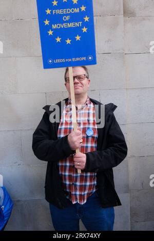 London, Großbritannien. September 2023. Tausende nehmen an dem "Marsch für einen Wiedereintritt" Teil, um der EU wieder beizutreten. Matthew Chattle/Alamy Live News Stockfoto