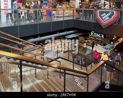 New York, NY - USA - 17. September 2023 Essex Street Market, New Yorks historischster öffentlicher Markt. Neu gestaltet und an den neuen Standort in verschoben Stockfoto