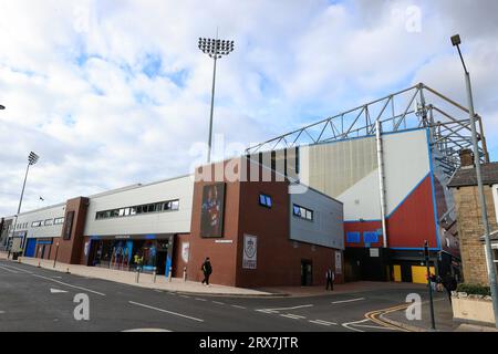 Außenansicht von Turf Moor vor dem Premier League-Spiel Burnley gegen Manchester United im Turf Moor, Burnley, Vereinigtes Königreich. September 2023. (Foto von Conor Molloy/News Images) in Burnley, Großbritannien am 23.09.2023. (Foto: Conor Molloy/News Images/SIPA USA) Credit: SIPA USA/Alamy Live News Stockfoto