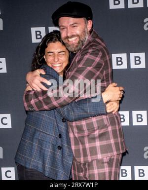 Philip Barantini, Mounia Akl nimmt am Donnerstag, den 14. September 2023, an der Premiere-Filmvorführung der BBC Drama Series „Boiling Point“ in der BFI Southbank, London, England, UK Teil. Stockfoto