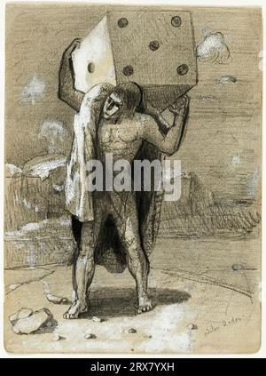 The die, auch das Gewicht der Leidenschaften genannt. Odilon Redon. 1878/82. Stockfoto