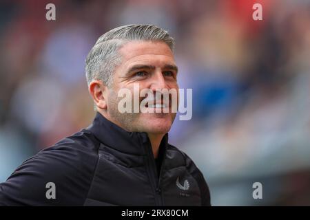 Rotherham, Großbritannien. September 2023. Preston North End Manager Ryan Lowe während des Spiels Rotherham United FC gegen Preston North End FC SKY BET EFL Championship im Aesseal New York Stadium, Rotherham, Großbritannien am 23. September 2023 Credit: Every Second Media/Alamy Live News Stockfoto