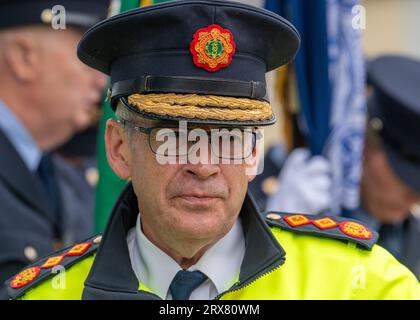 An Garda Siochána-Kommissar Drew Harris. Stockfoto