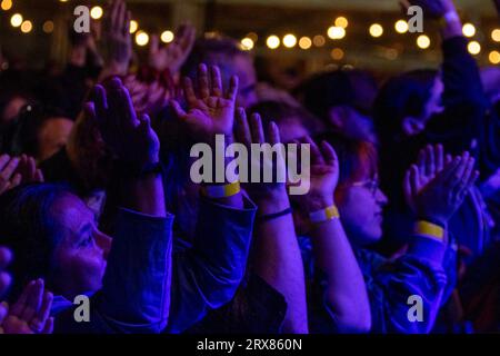 Bergamo, Italien. September 2023. NXT Station, Bergamo, Italien, 23. September 2023, Manu Chao während Manu Chao - Manu Chao Acustico - Musikkonzert Credit: Live Media Publishing Group/Alamy Live News Stockfoto