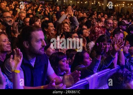 Bergamo, Italien. September 2023. NXT Station, Bergamo, Italien, 23. September 2023, Manu Chao während Manu Chao - Manu Chao Acustico - Musikkonzert Credit: Live Media Publishing Group/Alamy Live News Stockfoto