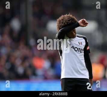 London, Großbritannien. September 2023. Willian of Fulham während des Premier League-Spiels im Selhurst Park, London. Das Bild sollte lauten: David Klein/Sportimage Credit: Sportimage Ltd/Alamy Live News Stockfoto