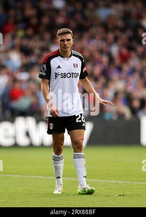 London, Großbritannien. September 2023. Joao Palhinha von Fulham während des Spiels der Premier League im Selhurst Park, London. Das Bild sollte lauten: David Klein/Sportimage Credit: Sportimage Ltd/Alamy Live News Stockfoto