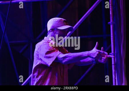 Bergamo, Italien. September 2023. NXT Station, Bergamo, Italien, 23. September 2023, Manu Chao während Manu Chao - Manu Chao Acustico - Musikkonzert Credit: Live Media Publishing Group/Alamy Live News Stockfoto