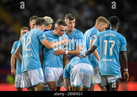 Barcelona, Spanien. September 2023. Während eines La Liga EA Sports-Spiels zwischen dem FC Barcelona und dem RC Celta de Vigo bei Estadi Olimpic Lluis Companys in Barcelona, Spanien am 23. September 2023. (Foto/Felipe Mondino) Credit: Independent Photo Agency/Alamy Live News Stockfoto