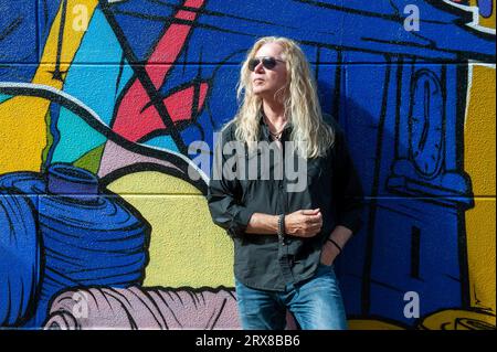 ENSCHEDE, NIEDERLANDE, AUG, 2023: Gitarrist und Komponist Adrian Vandenberg war zwischen 1987 und 1999 Mitglied der Band Whitesnake. Er hat noch h Stockfoto