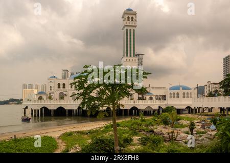 Die Schwimmende Moschee Von Penang, Pulau Pinang, Malaysia Stockfoto