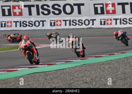 Greater Noida, Indien. September 2023. Qualifying and Sprint Race of Indian Oil Grand Prix of India auf dem Buddh International Circuit, 23. September 2023 im Bild: Marc Marquez POOL/MotoGP.com/Cordon Pressebilder sind nur für redaktionelle Zwecke bestimmt. Obligatorische Gutschrift: © MotoGP.com Credit: CORDON PRESS/Alamy Live News Stockfoto