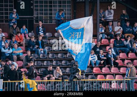 Stockholm, Schweden, 09 23 2023, Allsvenskan, IFK Norrköping Fans Credit: Daniel Bengtsson/Alamy Live News Stockfoto