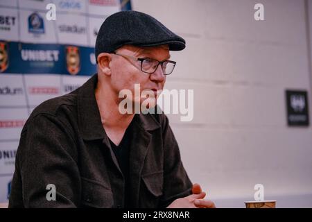 Stockholm, Schweden, 09 23 2023, Allsvenskan, Glen Riddersholm Pressekonferenz Credit: Daniel Bengtsson/Alamy Live News Stockfoto