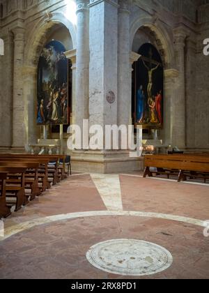 San Biagio Innenraum, Montepulciano Stockfoto