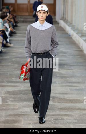 Mailand, Italien. September 2023. BALLY Frühjahr/Sommer 2024 Laufsteg während der Milan Fashion Week am 2023. September - Mailand; Italien 23/09/2023 Credit: dpa/Alamy Live News Stockfoto