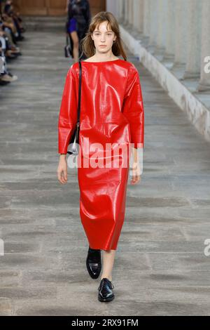 Mailand, Italien. September 2023. BALLY Frühjahr/Sommer 2024 Laufsteg während der Milan Fashion Week am 2023. September - Mailand; Italien 23/09/2023 Credit: dpa/Alamy Live News Stockfoto