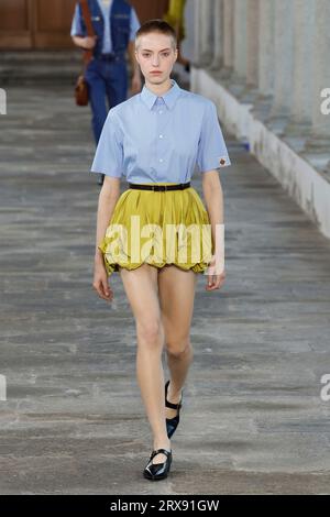 Mailand, Italien. September 2023. BALLY Frühjahr/Sommer 2024 Laufsteg während der Milan Fashion Week am 2023. September - Mailand; Italien 23/09/2023 Credit: dpa/Alamy Live News Stockfoto