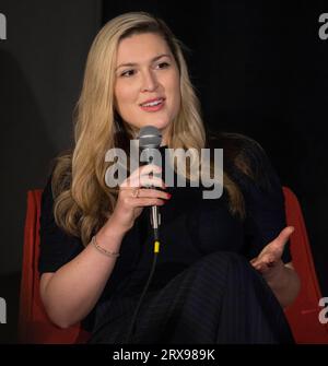 Austin, Texas, USA. September 2023. OLIVIA NUZZI, Washington Correspondent für das New York Magazine, spricht beim Texas Tribune Festival 2023, dem jährlichen Treffen von Persönlichkeiten aus Politik und Politik. (Credit Image: © Brian Cahn/ZUMA Press Wire) NUR REDAKTIONELLE VERWENDUNG! Nicht für kommerzielle ZWECKE! Stockfoto