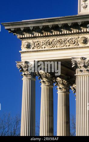 Spitze der Vanderbilt Mansion Spalte, Vanderbilt Mansion National Historic Site, New York Stockfoto