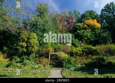 Garden, Clermont State Historic Site, New York Stockfoto