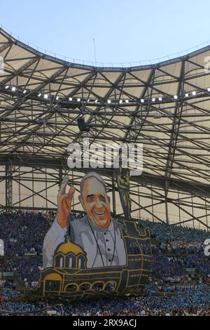 Papst Franziskus in Marseille Stockfoto