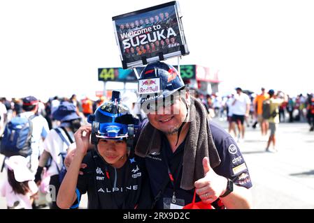 Suzuka, Japan. September 2023. Zirkelatmosphäre – Lüfter. Formel-1-Weltmeisterschaft, Rd 17, Grand Prix von Japan, Sonntag, 24. September 2023. Suzuka, Japan. Quelle: James Moy/Alamy Live News Stockfoto