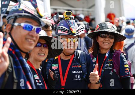 Suzuka, Japan. September 2023. Fans, F1 Grand Prix of Japan auf dem Suzuka International Racing Course am 24. September 2023 in Suzuka, Japan. (Foto: HOCH ZWEI) Credit: dpa/Alamy Live News Stockfoto
