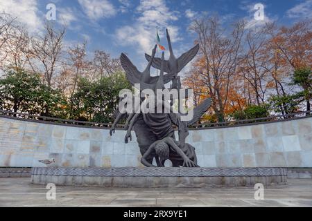 Garden of Remembrance, irisches Erbe, berühmter Ort, der dem Gedenken an all jene gewidmet ist, die ihr Leben für die irische Freiheit gegeben haben, Dublin Stockfoto