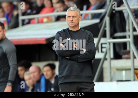 Hartlepool United-Manager John Askey während Dagenham & Redbridge vs Hartlepool United, Vanarama National League Football bei der Chigwell Construction Stockfoto