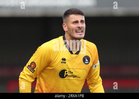 Pete Jameson von Hartlepool United während Dagenham & Redbridge vs Hartlepool United, Vanarama National League Football in der Chigwell Construction Sta Stockfoto