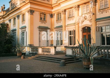 Architektur des Palastes von König Jan III. In Wilanów, Warschau, Polen Stockfoto