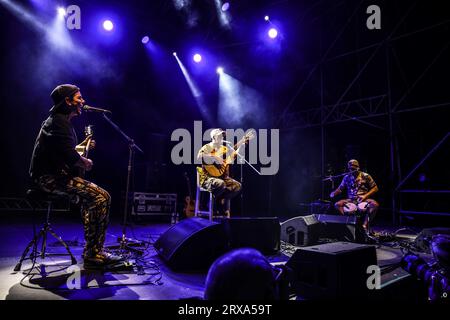 Bergamo, Italien. September 2023. Manu Chao während Manu Chao, Musikkonzert in Bergamo, Italien, 23. September 2023 Credit: Independent Photo Agency/Alamy Live News Stockfoto