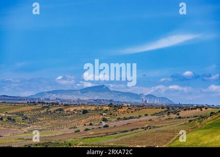 Natur in der Nähe von Castelvetrano in Westsizilien, Italien Stockfoto