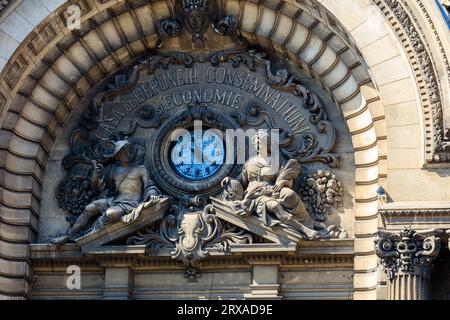 CEC Bank Palace Gebäude, eine Sparkasse in Bukarest Financial Plaza Calea Victoriei, Bukarest, Rumänien Stockfoto