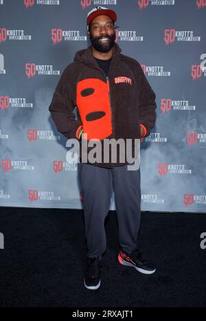 Buena Park, Ca. September 2023. Baron Davis bei Knott's Scary Farm 50th Anniversary bei Knott's Scary Farm im Buena Park, Kalifornien, am 23. September 2023. Quelle: Faye Sadou/Media Punch/Alamy Live News Stockfoto