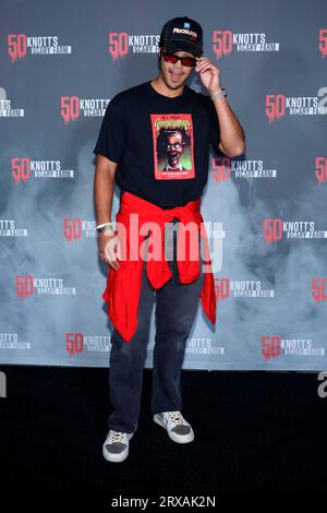 Buena Park, Ca. September 2023. Ross Butler bei Knott's Scary Farm 50th Anniversary bei Knott's Scary Farm im Buena Park, Kalifornien, am 23. September 2023. Quelle: Faye Sadou/Media Punch/Alamy Live News Stockfoto