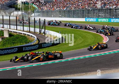 24. September 2023; Suzuka Circuit, Suzuka, Japan; Formel 1 Lenovo Grand Prix 2023; Race Day; Start des Rennens bei der japanischen Formel 1 Stockfoto