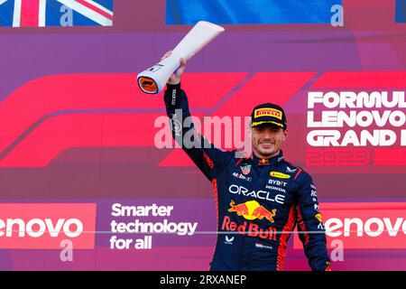 Suzuka Circuit, Suzuka, Japan. September 2023. 2023 Formel 1 Lenovo Grand Prix in Japan; Renntag; Max Verstappen gewinnt das Rennen bei der japanischen Formel 1 Credit: Action Plus Sports/Alamy Live News Stockfoto