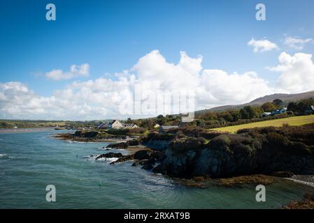 Küste bei Fishguard, Pembrokeshire, Wales Stockfoto