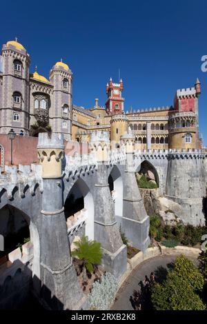 PENA PALACE SINTRA PORTUGAL Stockfoto