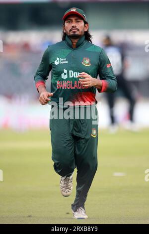 Bangladeshi Batter Anamul Haq Bijoy während des zweiten ODI-Spiels in Bangladesch und Neuseeland im Sher-e-Bangla National Cricket Stadium in Mirpur, Dhaka, Ba Stockfoto