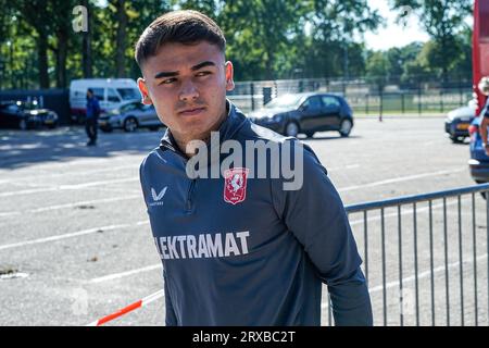 Waalwijk, Niederlande. September 2023. WAALWIJK, NIEDERLANDE - 24. SEPTEMBER: Manfred Ugalde vom FC Twente während des niederländischen Eredivisie-Spiels zwischen RKC Waalwijk und FC Twente im Mandemakers Stadion am 24. SEPTEMBER 2023 in Waalwijk, Niederlande (Foto: Jeroen Meuwsen/Orange Pictures) Credit: Orange Pics BV/Alamy Live News Stockfoto