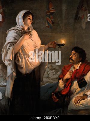 Florence Nightingale, 1820 – 1910, farbige Lithographie, 1881-1891 Stockfoto