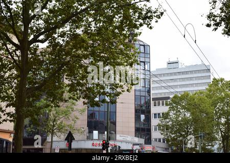 Frankfurt an einem düsteren Tag Stockfoto