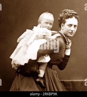 Königin Alexandra und ihre Tochter Louise, Prinzessin von Wales Stockfoto