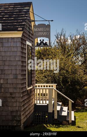 Monhegan Library Monhegan Island, Maine, USA Stockfoto