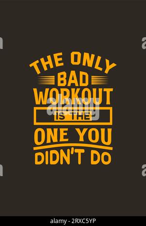 Vector Gym Motivations-T-Shirt-Design Stock Vektor