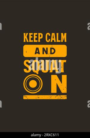 Vector Gym Motivations-T-Shirt-Design Stock Vektor